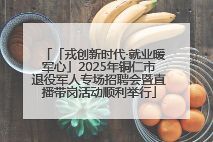 「戎创新时代·就业暖军心」2025年铜仁市退役军人专场招聘会暨直播带岗活动顺利举行