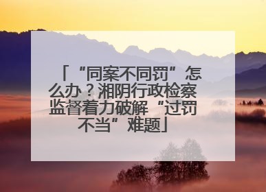 “同案不同罚”怎么办？湘阴行政检察监督着力破解“过罚不当”难题