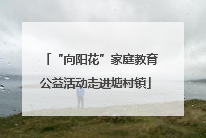 “向阳花”家庭教育公益活动走进塘村镇