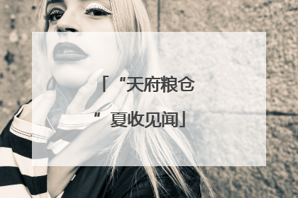 “天府粮仓”夏收见闻
