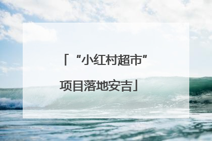 “小红村超市”项目落地安吉