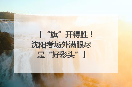 “旗”开得胜！沈阳考场外满眼尽是“好彩头”