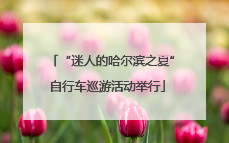 “迷人的哈尔滨之夏”自行车巡游活动举行