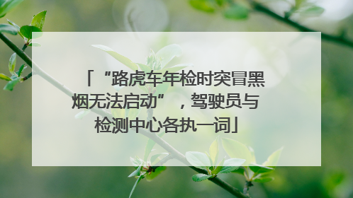 “路虎车年检时突冒黑烟无法启动”，驾驶员与检测中心各执一词