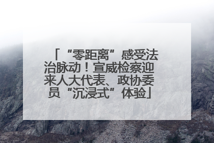 “零距离”感受法治脉动！宣威检察迎来人大代表、政协委员“沉浸式”体验