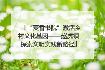 “麦香书院”激活乡村文化基因——赵虎镇探索文明实践新路径
