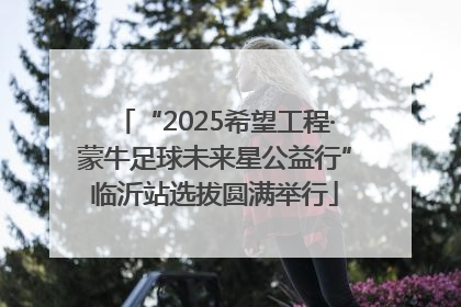 “2025希望工程·蒙牛足球未来星公益行”临沂站选拔圆满举行