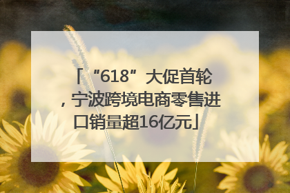 “618”大促首轮，宁波跨境电商零售进口销量超16亿元