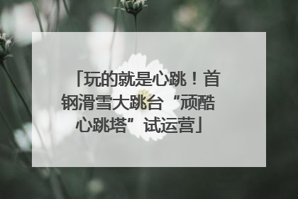 玩的就是心跳！首钢滑雪大跳台“顽酷心跳塔”试运营