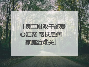 灵宝财政干部爱心汇聚 帮扶患病家庭渡难关