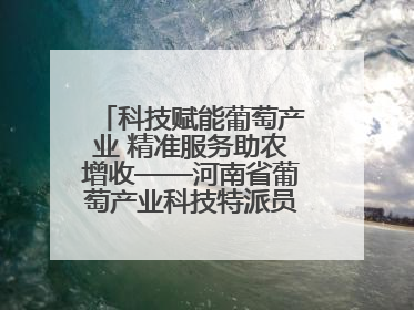 科技赋能葡萄产业 精准服务助农增收——河南省葡萄产业科技特派员服务团太康县科技服务纪实
