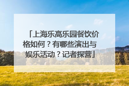 上海乐高乐园餐饮价格如何？有哪些演出与娱乐活动？记者探营