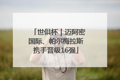 世俱杯｜迈阿密国际、帕尔梅拉斯携手晋级16强