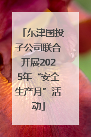 东津国投子公司联合开展2025年“安全生产月”活动