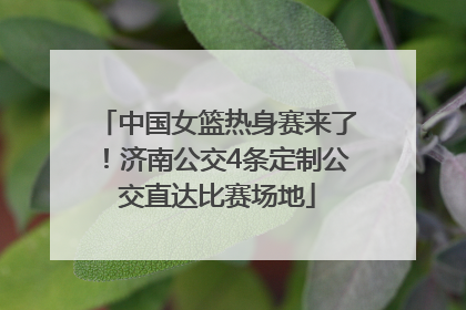 中国女篮热身赛来了！济南公交4条定制公交直达比赛场地