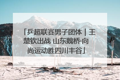 乒超联赛男子团体｜王楚钦出战 山东魏桥·向尚运动胜四川丰谷