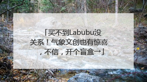 买不到Labubu没关系！气象文创也有惊喜，不信，开个盲盒→