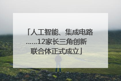 人工智能、集成电路……12家长三角创新联合体正式成立