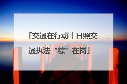 交通在行动丨日照交通执法“粽”在岗