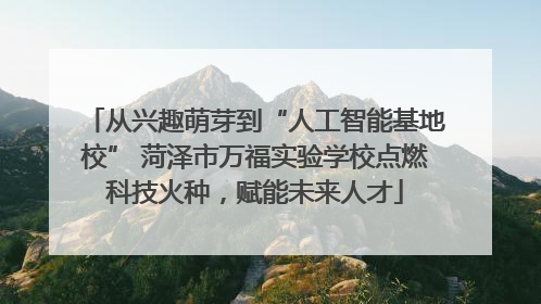 从兴趣萌芽到“人工智能基地校” 菏泽市万福实验学校点燃科技火种，赋能未来人才