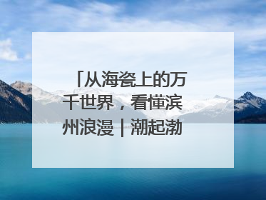 从海瓷上的万千世界，看懂滨州浪漫｜潮起渤海・网聚黄蓝