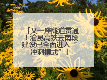 又一座隧道贯通！渝昆高铁云南段建设已全面进入“冲刺模式”