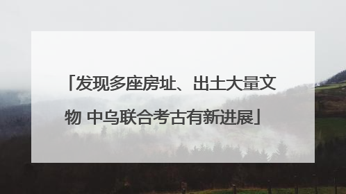 发现多座房址、出土大量文物 中乌联合考古有新进展