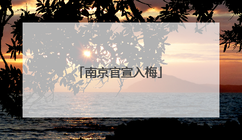 南京官宣入梅