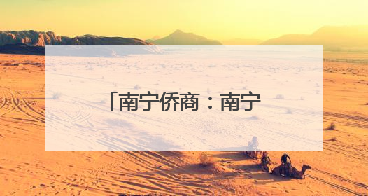 南宁侨商：南宁打造面向东盟人工智能产业高地给侨商提供新机遇