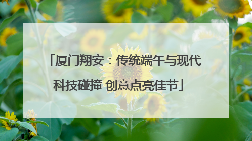 厦门翔安：传统端午与现代科技碰撞 创意点亮佳节