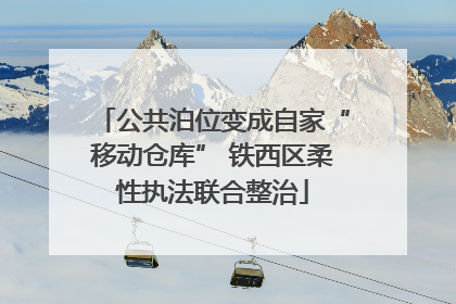 公共泊位变成自家“移动仓库” 铁西区柔性执法联合整治