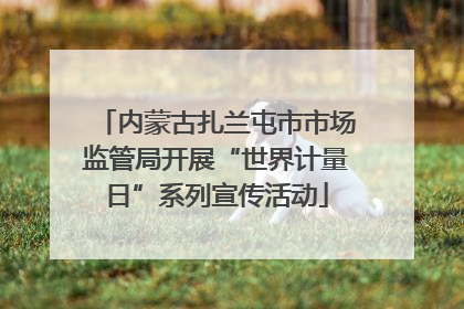 内蒙古扎兰屯市市场监管局开展“世界计量日”系列宣传活动