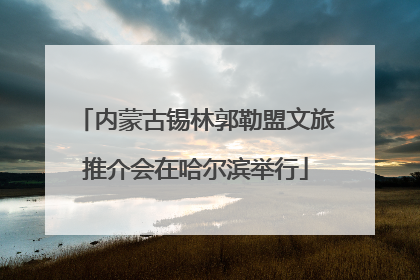 内蒙古锡林郭勒盟文旅推介会在哈尔滨举行