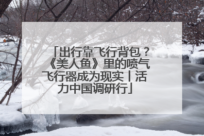 出行靠飞行背包？《美人鱼》里的喷气飞行器成为现实丨活力中国调研行