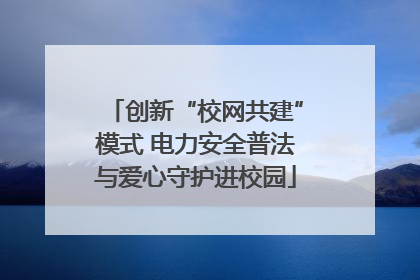 创新“校网共建”模式 电力安全普法与爱心守护进校园