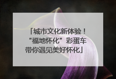 城市文化新体验！“福地怀化”彩蛋车带你遇见美好怀化