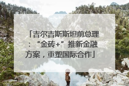 吉尔吉斯斯坦前总理：“金砖+”推新金融方案，重塑国际合作