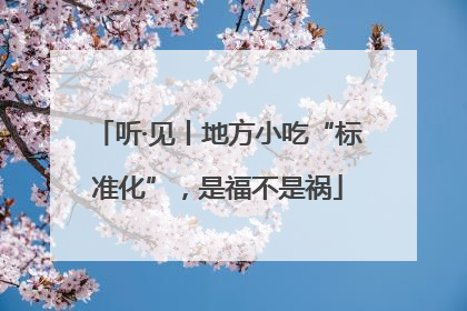 听·见丨地方小吃“标准化”，是福不是祸