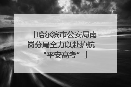哈尔滨市公安局南岗分局全力以赴护航“平安高考”