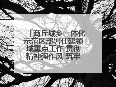 商丘城乡一体化示范区部署住建领域重点工作 贯彻精神强作风 筑牢民生底线促发展