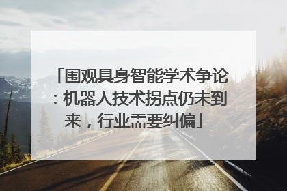 围观具身智能学术争论：机器人技术拐点仍未到来，行业需要纠偏