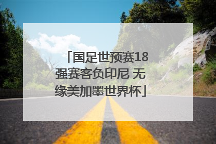 国足世预赛18强赛客负印尼 无缘美加墨世界杯