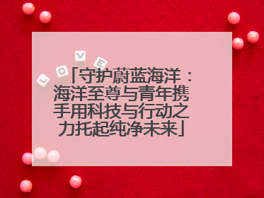 守护蔚蓝海洋：海洋至尊与青年携手用科技与行动之力托起纯净未来