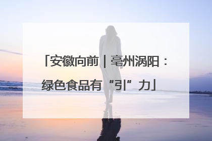 安徽向前｜亳州涡阳：绿色食品有“引”力