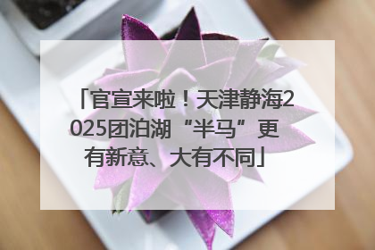 官宣来啦！天津静海2025团泊湖“半马”更有新意、大有不同