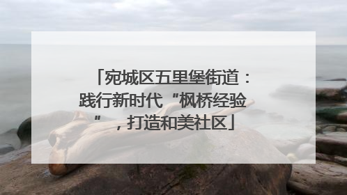 宛城区五里堡街道：践行新时代“枫桥经验”，打造和美社区