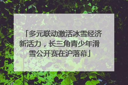 多元联动激活冰雪经济新活力，长三角青少年滑雪公开赛在沪落幕