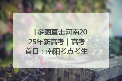 多图直击河南2025年新高考｜高考首日：南阳考点考生信心满满迎战