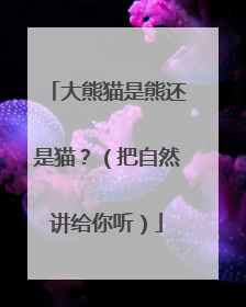 大熊猫是熊还是猫？（把自然讲给你听）