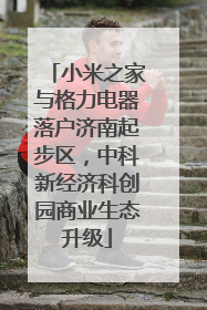 小米之家与格力电器落户济南起步区，中科新经济科创园商业生态升级